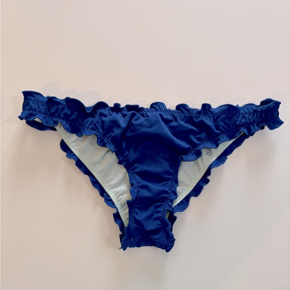 VICTORIA’S SECRET Sz Sm Royal Blue Ruffle SWIM Bottoms